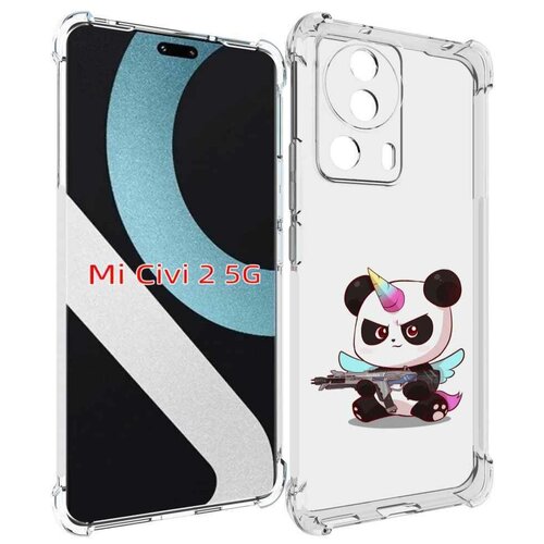 Чехол MyPads панда-единорог детский для Xiaomi Civi 2 задняя-панель-накладка-бампер чехол mypads панды детский для xiaomi civi 2 задняя панель накладка бампер