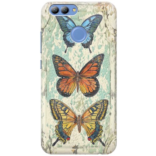 фото Cиликоновый чехол три бабочки на huawei nova 2 / хуавей нова 2 re:pa