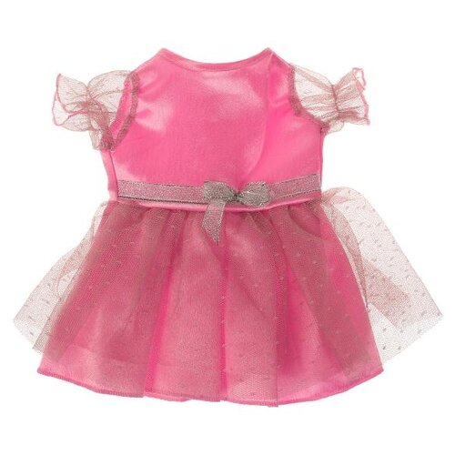 Карапуз Платье для кукол 40-42 см OTF-2205D-RU розовый аксессуары для кукол карапуз одежда для кукол 40 42см зебра в клеточку платье с принт зебра арт otf zebra02d ru