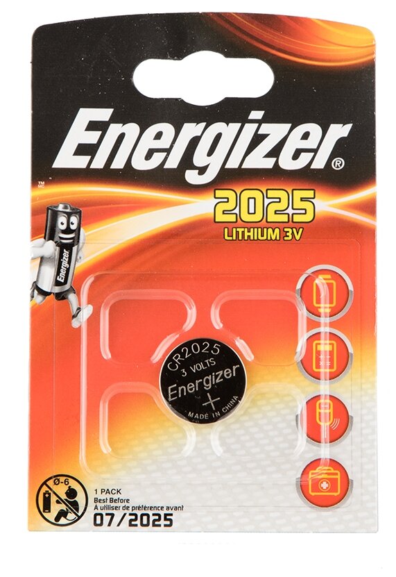 Батарейка CR2025 ENERGIZER 5 шт