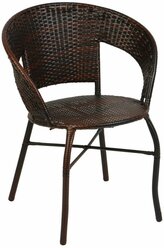 Кресло садовое плетеное 58х44х76см, металл, пластик