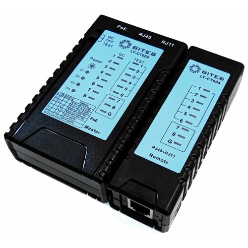 Тестер кабеля 5bites LY-CT004 для UTP/STP RJ45 тестер кабеля 5bites ly ct008 utp stp tel tdr