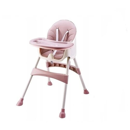 Купить Детский стульчик для кормления / Стул для кормления ребенка / Детский стул-трансформер / Стульчик для новорожденных с ремнями, mister box, розовый
