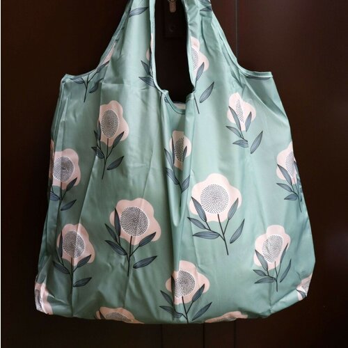 фото Сумка шоппер без бренда, полиэстер, зеленый