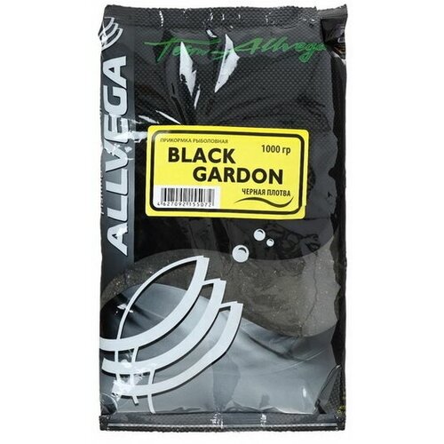 Прикормка Team Black Gardon, черная плотва, 1 кг