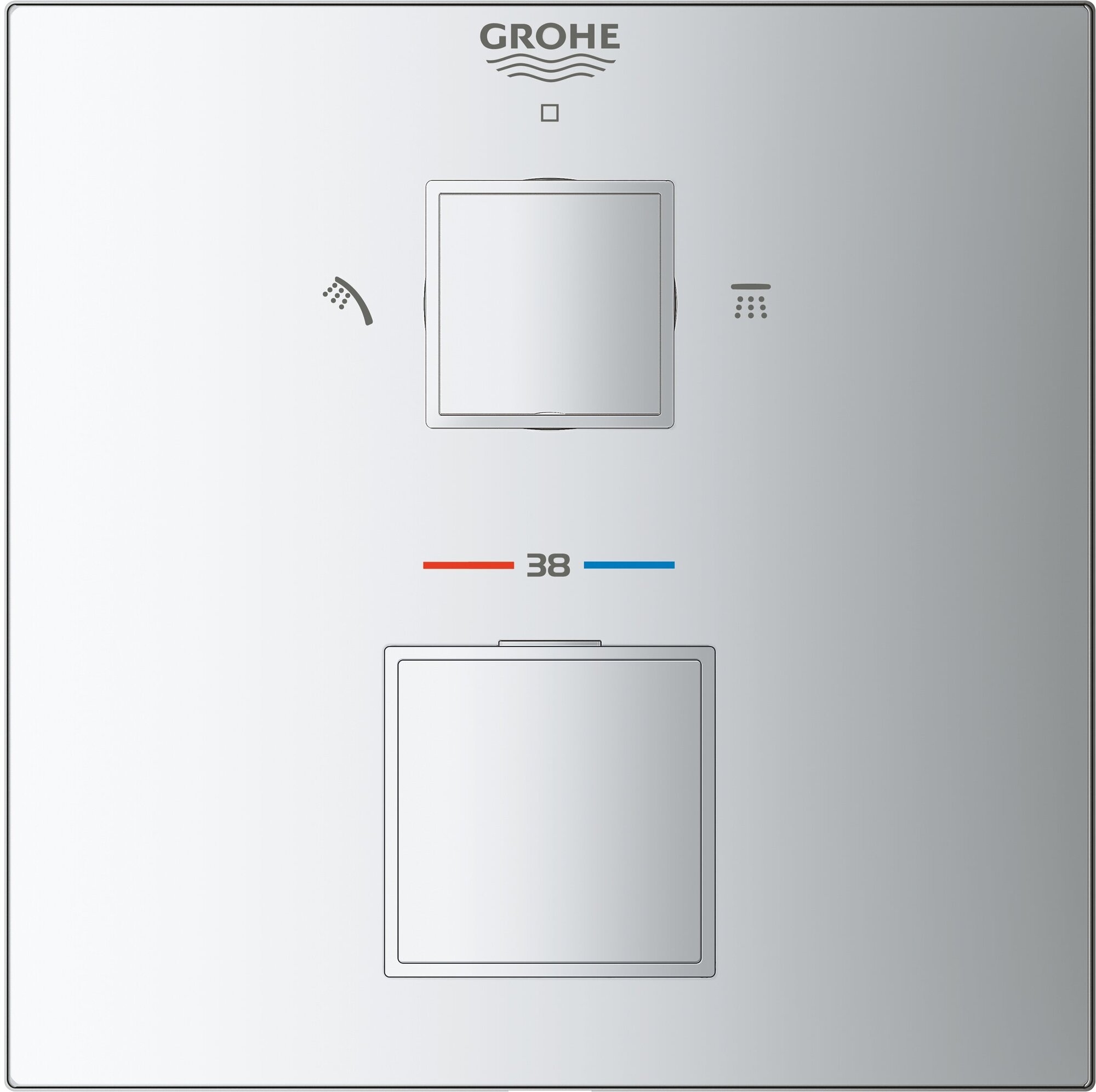 Термостат и верхняя монтажная панель Grohe Grohtherm Cube 24154000 - фотография № 7