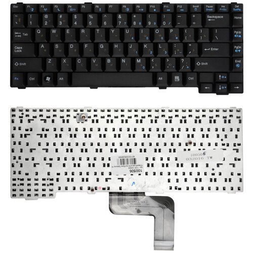 Клавиатура для ноутбука Gateway MX6919 MX6920 MX6930 CX2700 M255 Плоский Enter Черная без рамки PN V030946BS1 1173₽