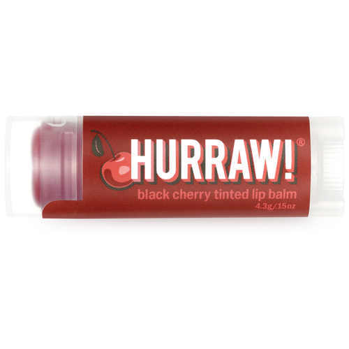 Hurraw! Бальзам для губ Black cherry, красный