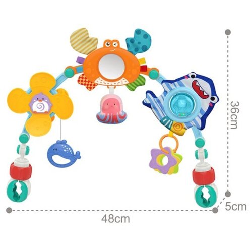 подвесные игрушки canpol с погремушкой 0 Дуга Наша игрушка 201203190, разноцветный