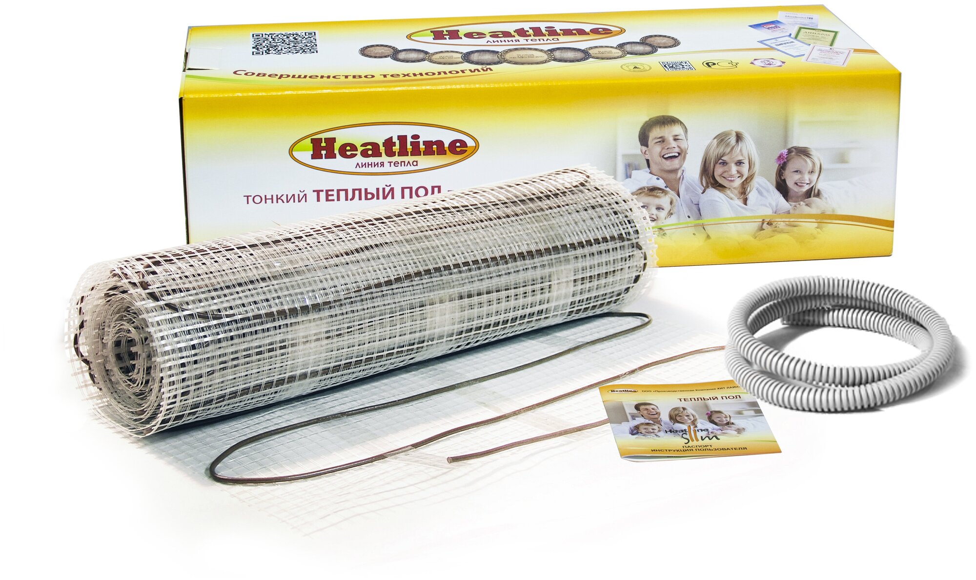 HEATLINE Теплый пол нагревательный мат MS- 750-5,0 двухжильный, 750 Вт, 5 м2