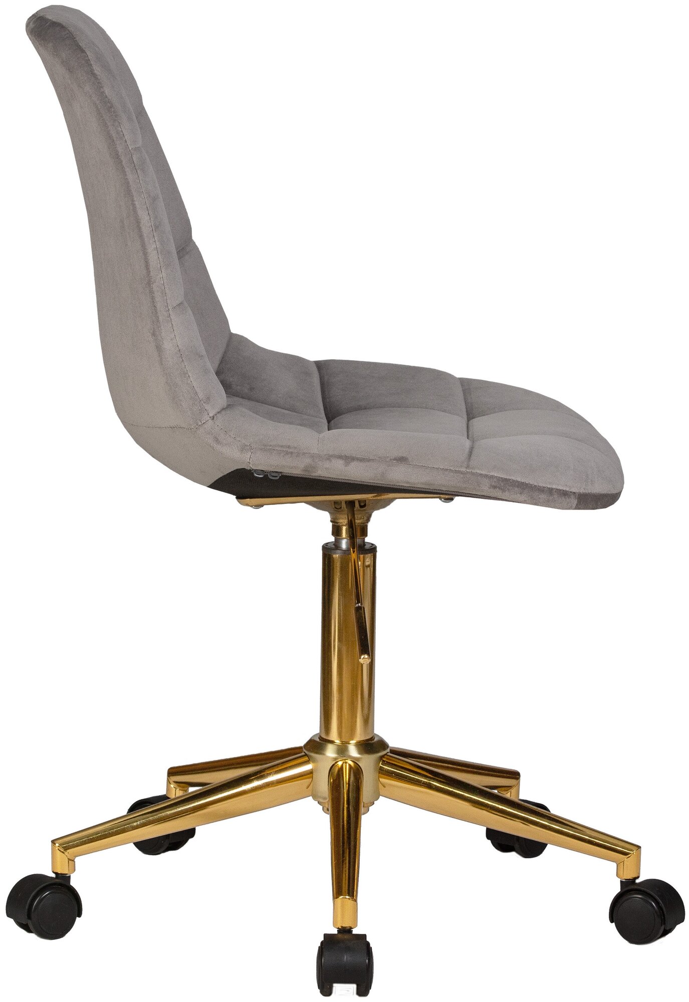 Офисное кресло для персонала DOBRIN MONTY GOLD, LM-9800-Gold, серый велюр (MJ9-75) - фотография № 2