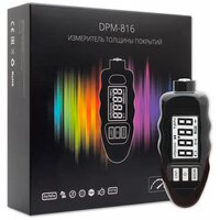 Толщиномер CarSys DPM-816 Pro, с чехлами, черный, (Fe/nFe)