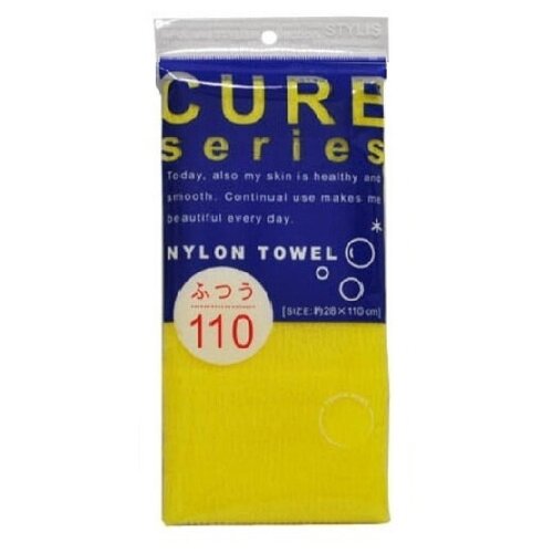 OHE Мочалка Cure series средней жесткости (110 см), 1 шт. желтая 1 ohe мочалка для тела средней жесткости желтая 1 шт ohe для тела