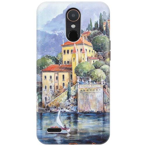 фото Cиликоновый чехол на lg k10 2017 / элджи к10 2017 с принтом "город у моря" gosso