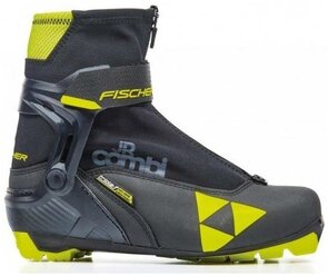 Лыжные ботинки Fischer Jr Combi S40420 NNN (черный/салатовый) 2020-2021 41 EU