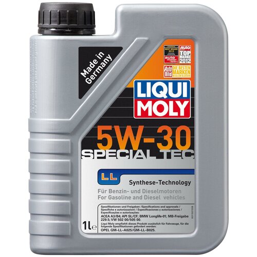 Liqui moly Масло Моторное 5w30 Liqui Moly 1л Нс-Синтетика Special Tec Ll