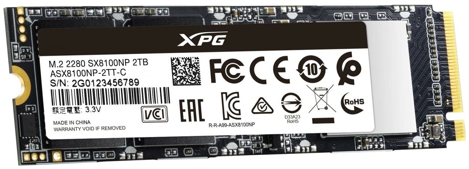 日本初の ADATA XPG SX8100 m.2 SSD 2TB gofukuyasan.com