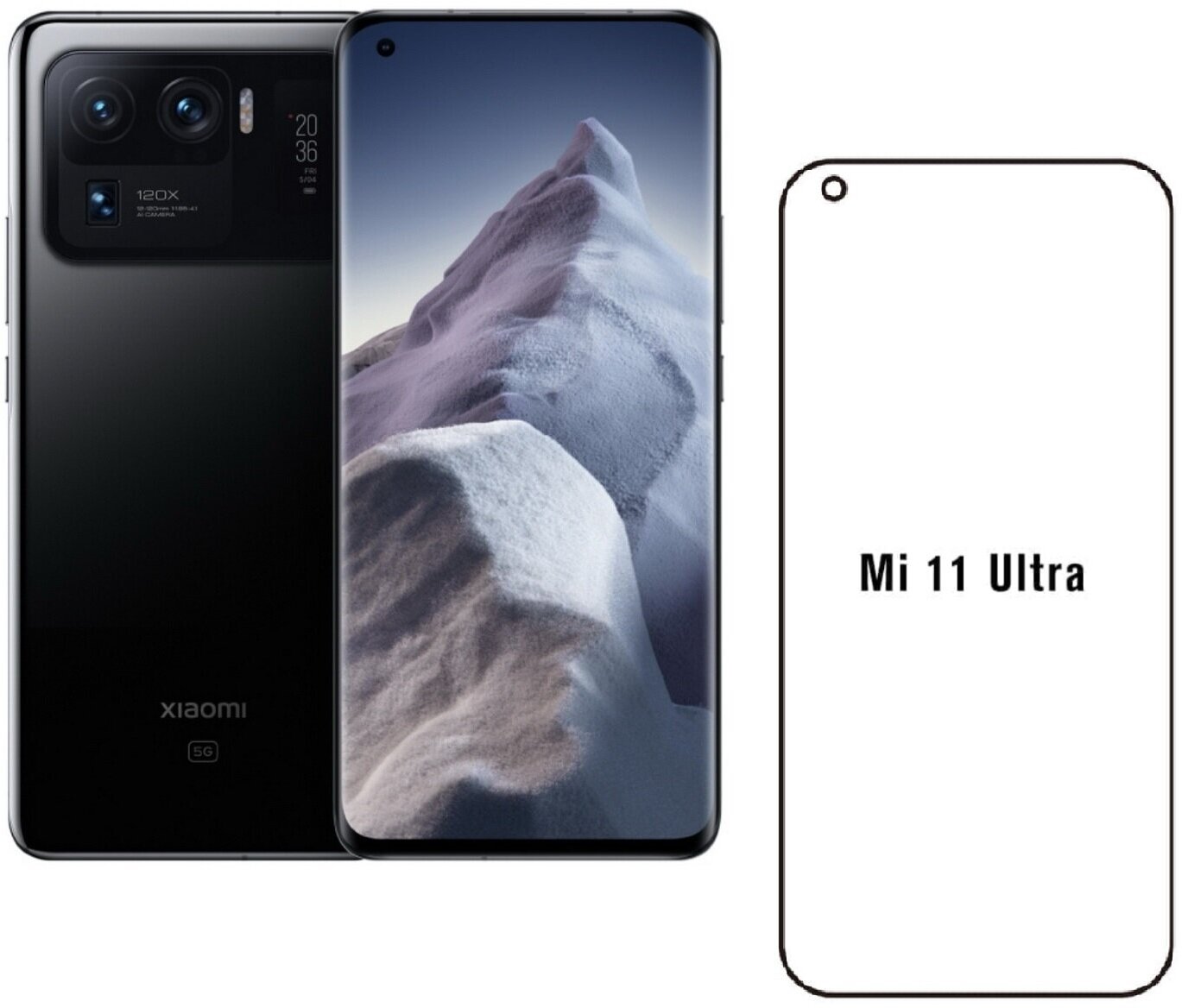 Матовая гидрогелевая защитная пленка MIETUBL (1 шт.) для Xiaomi Mi 11 Ultra (на экран, с вырезом под камеру)