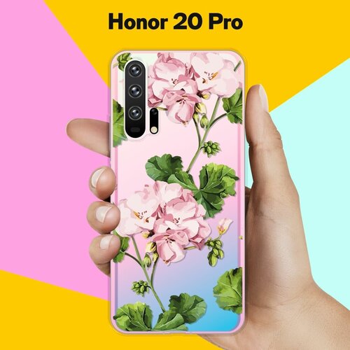 Силиконовый чехол на Honor 20 Pro Пионы / для Хонор 20 Про силиконовый чехол пионы на honor 20