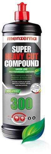 Полировальная Паста Menzerna Универсальная высокоабразивная Heavy Cut Compound 300 GREEN LINE, 0,25л.