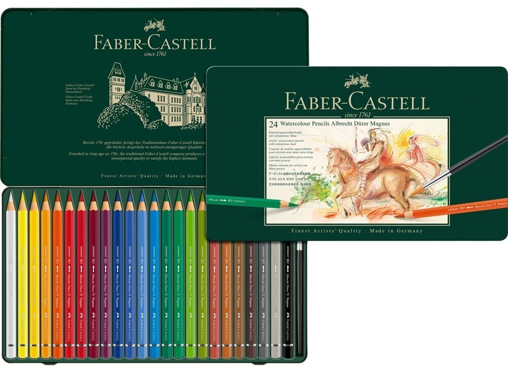Акварельные карандаши Faber Castell Набор больших акварельных карандашей 24 цвета Albrecht Durer Magnus