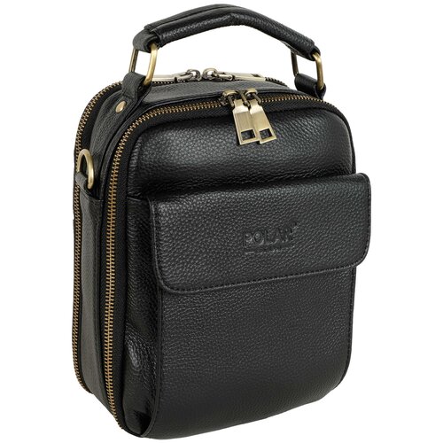 Мужская сумка Polar, сумка для документов, через плечо, удобная сумка, ручная кладь,натуральная кожа 18 х 22 х 8