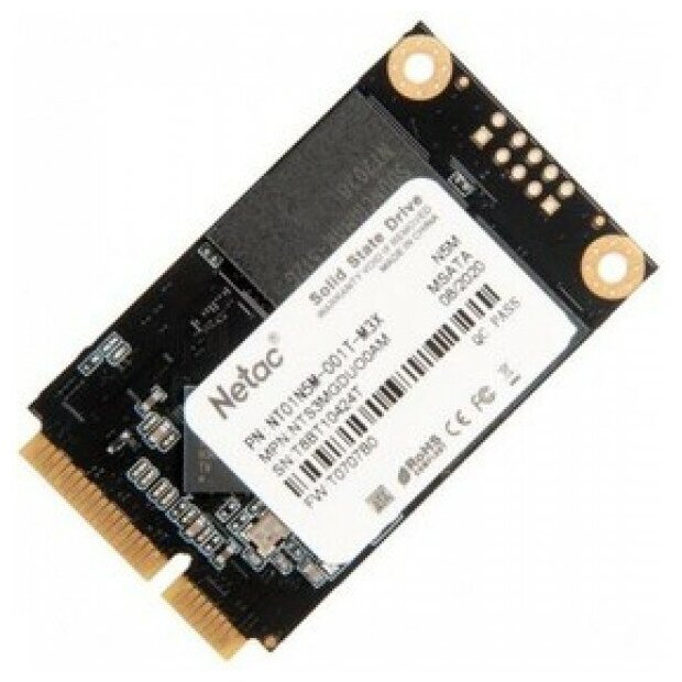 Накопитель SSD mSATA Netac 1.0Tb N5M Series Retail (SATA3, up to 560/520MBs, 3D TLC/QLC)