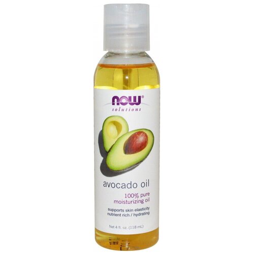 NOW Масло для тела Avocado oil, 118 мл now foods масло миндальное для тела увлажняющее almond oil sweet 118 мл