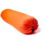 Болстер для йоги Айенгара оранжевый шерстяной с хлопковым чехлом 75см Рамайога - изображение