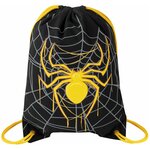 Сумка / мешок / рюкзак для сменной обуви (сменки) Brauberg Premium, карман, подкладка, светоотражайка, 43х33 см, Venomous spider, 271624 - изображение