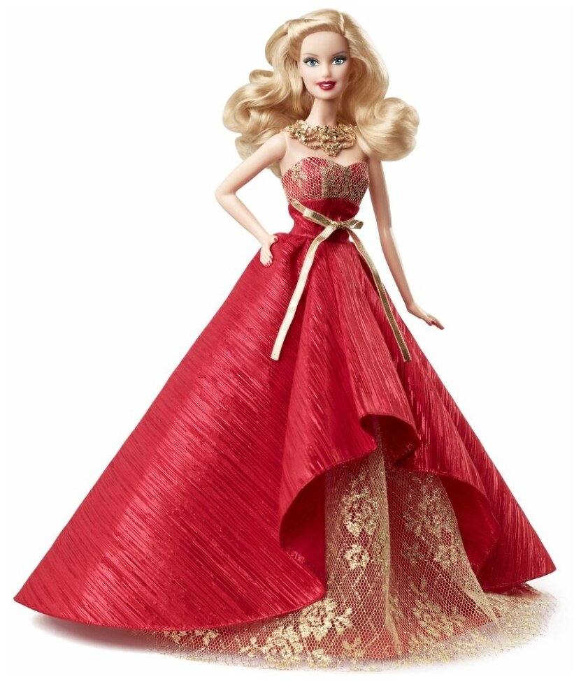 Кукла Barbie Праздничная 2014 Блондинка, 28 см, BDH13.
