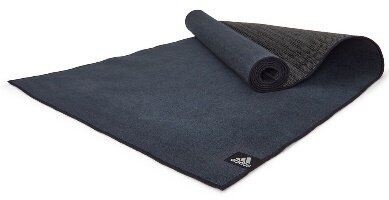 Коврик (мат) для горячей йоги Adidas, черный ADYG-10680BK