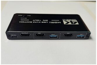 Переключатель KVM switch HDMI+USB 2-1. Для 2х ПК на 1 монитор. HDMI v.2.0b, 2k-4k