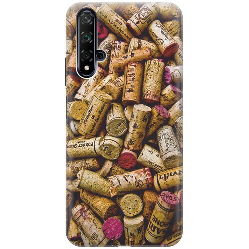 фото Re:pa накладка transparent для huawei nova 5 с принтом "россыпь винных пробок"