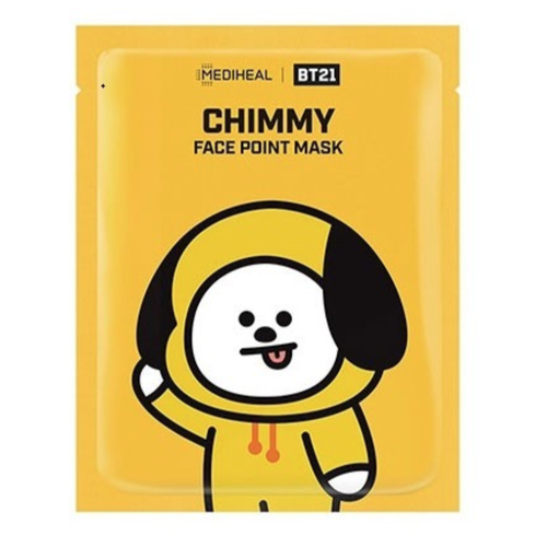 MEDIHEAL BT21 Face Point Mask Chimmy витаминные слайсы для сияния кожи, 20 мл