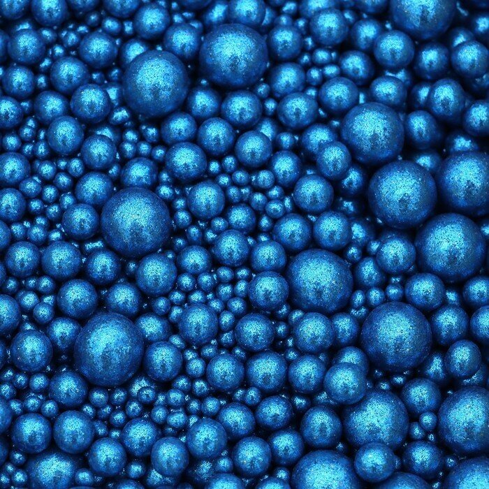 Драже зерновое в цветной кондитерской глазури «блеск» Синий 50 г 5697877