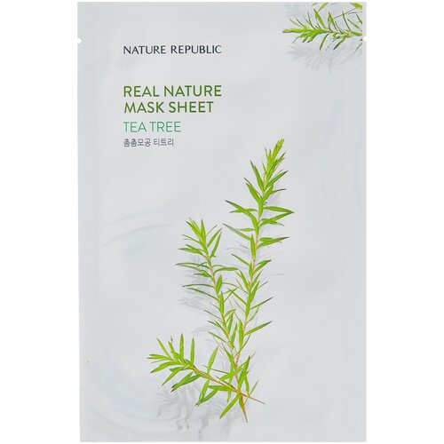 Тканевая маска для лица NATURE REPUBLIC с экстрактом чайного дерева, 23 мл