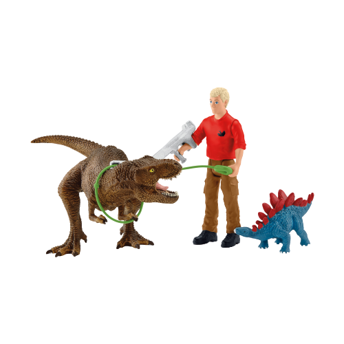 Игровой набор Schleich Атака Тиранозавра Рекса 41465, 4 дет.