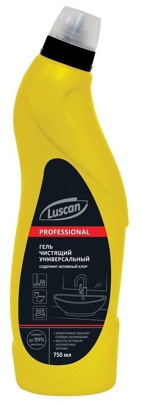 Чистящее средство для сантехники Luscan 750 мл, с хлором - фотография № 1