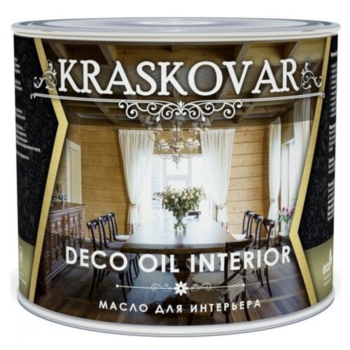 фото Масло kraskovar deco oil interior, лиственница, 0.75 л