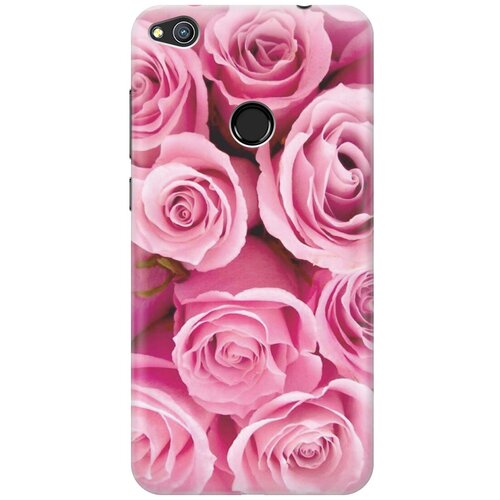 фото Cиликоновый чехол на honor 8 lite / хонор лайт с принтом "букет роз" gosso