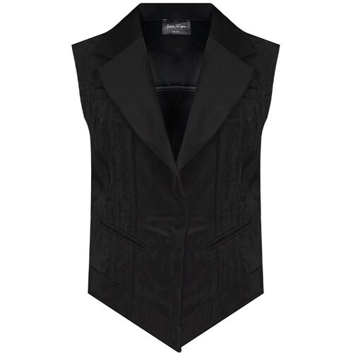 фото Жилет andrea ya'aqov, средняя длина, размер m, черный