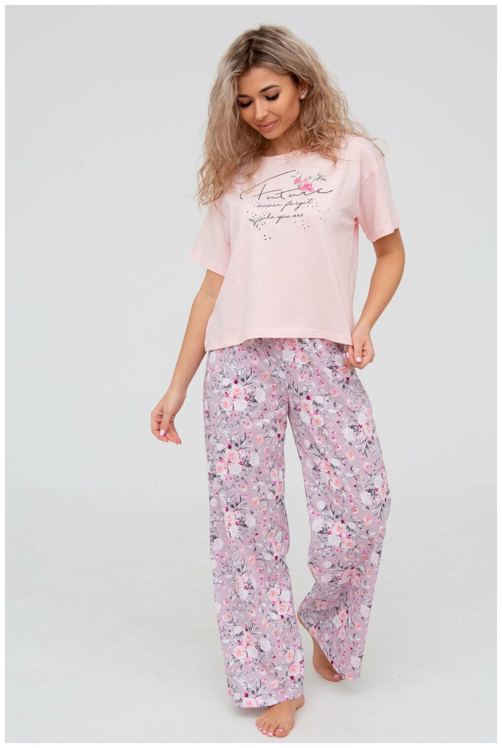 Пижама DIANIDA М-799 размеры 44-54 (54, Розовый) - фотография № 1