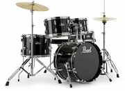 Pearl RS585C/C31 ударная установка из 5-ти барабанов, цвет Jet Black, стойки и тарелки в комплекте