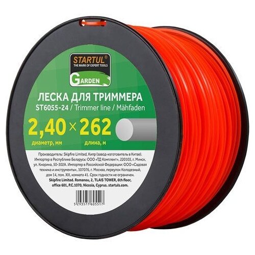 фото Леска ф 2.4 мм х 262 м кругл. сеч. startul garden (st6055-24)