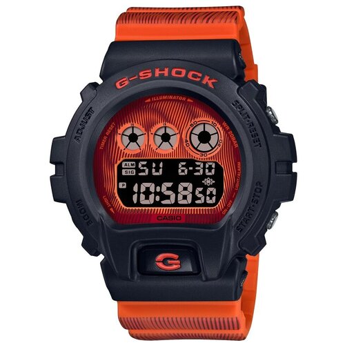 Наручные часы CASIO G-Shock DW-6900TD-4, оранжевый, черный casio g shock dw b5600g 7