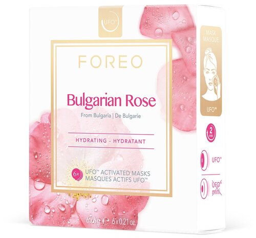 FOREO Bulgarian Rose Маска, активированная UFO, 6 г, 36 мл