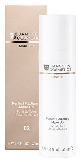 Janssen Стойкий тональный крем с SPF-15 для лица для всех типов кожи Perfect Radiance Make-up, Тон 02-олива, 30 мл