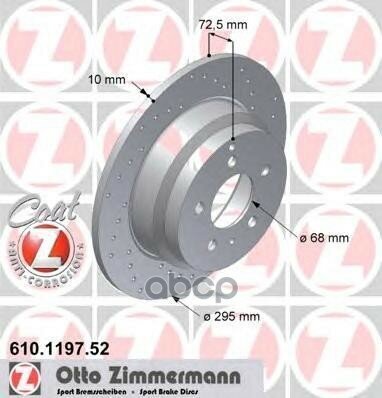 Диск Тормозной Volvo Sport Ohne Abe Coat Z Zimmermann арт. 610.1197.52