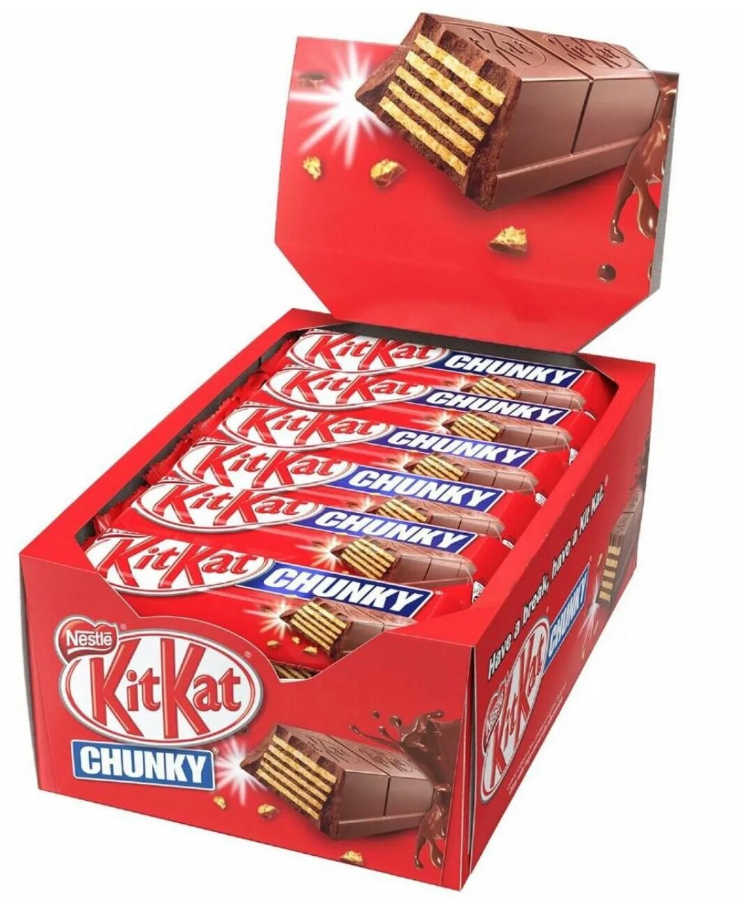 Батончик KitKat Chunky Cocoa Plan, 24 шт по 40гр. (Болгария)